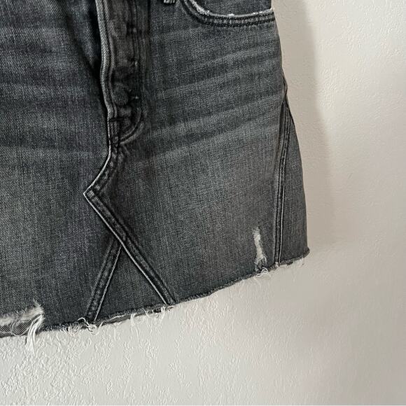 GRLFRND Eva Denim Mini Skirt in Silver Spoon Wash - Picture 4 of 10